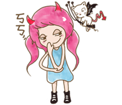 girl iki & totocat vol.2 sticker #7987972