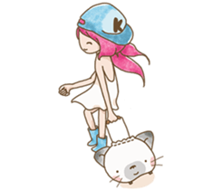 girl iki & totocat vol.2 sticker #7987973