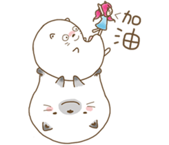 girl iki & totocat vol.2 sticker #7987987