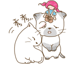 girl iki & totocat vol.2 sticker #7987997