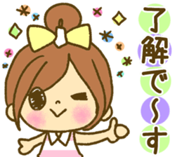 Drawing girls sticker 2 sticker #7988168