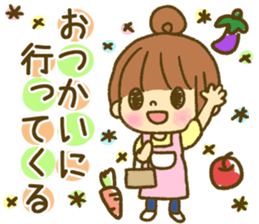 Drawing girls sticker 2 sticker #7988182