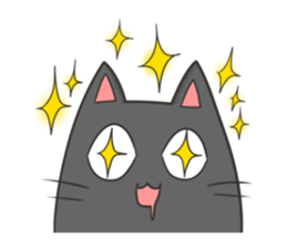 Girl look down and silence cat sticker #7988273