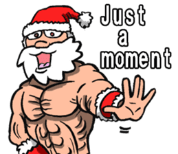 Muscle Santa Claus sticker #7988347
