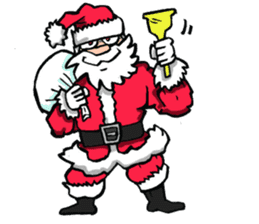 Muscle Santa Claus sticker #7988363