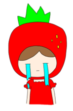 Heartwarming strawberry princess sticker #7988405