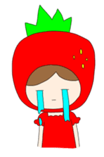 Heartwarming strawberry princess sticker #7988405