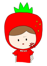 Heartwarming strawberry princess sticker #7988406