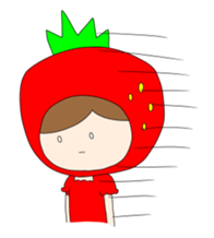 Heartwarming strawberry princess sticker #7988407