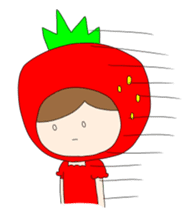 Heartwarming strawberry princess sticker #7988407
