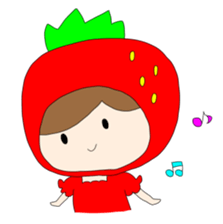 Heartwarming strawberry princess sticker #7988409
