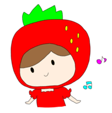 Heartwarming strawberry princess sticker #7988409