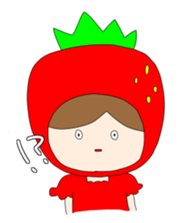 Heartwarming strawberry princess sticker #7988410