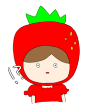 Heartwarming strawberry princess sticker #7988410