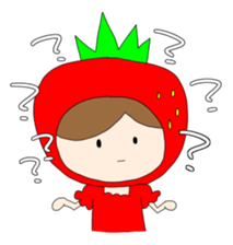 Heartwarming strawberry princess sticker #7988411