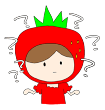 Heartwarming strawberry princess sticker #7988411