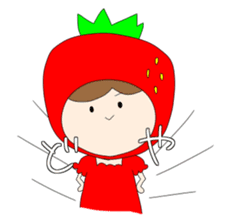 Heartwarming strawberry princess sticker #7988413