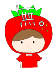 Heartwarming strawberry princess sticker #7988414