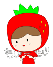 Heartwarming strawberry princess sticker #7988415