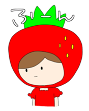 Heartwarming strawberry princess sticker #7988416