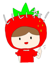 Heartwarming strawberry princess sticker #7988417