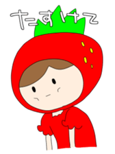 Heartwarming strawberry princess sticker #7988419