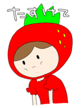 Heartwarming strawberry princess sticker #7988419