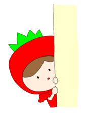 Heartwarming strawberry princess sticker #7988420