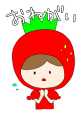 Heartwarming strawberry princess sticker #7988421