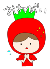 Heartwarming strawberry princess sticker #7988421