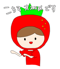 Heartwarming strawberry princess sticker #7988422