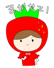 Heartwarming strawberry princess sticker #7988423