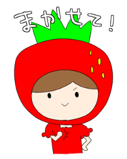 Heartwarming strawberry princess sticker #7988423