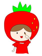 Heartwarming strawberry princess sticker #7988424
