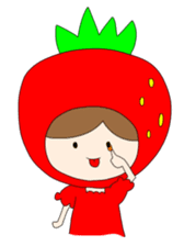Heartwarming strawberry princess sticker #7988424