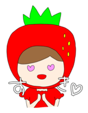 Heartwarming strawberry princess sticker #7988425
