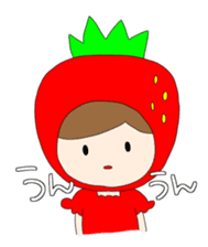 Heartwarming strawberry princess sticker #7988426