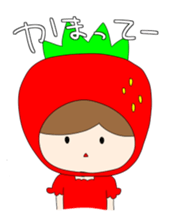 Heartwarming strawberry princess sticker #7988428