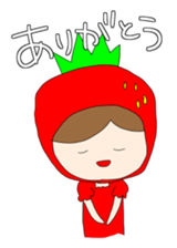 Heartwarming strawberry princess sticker #7988431