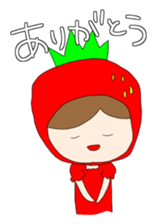 Heartwarming strawberry princess sticker #7988431
