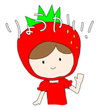 Heartwarming strawberry princess sticker #7988435