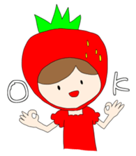 Heartwarming strawberry princess sticker #7988436