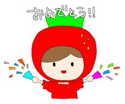 Heartwarming strawberry princess sticker #7988438