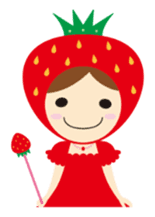 Heartwarming strawberry princess sticker #7988440