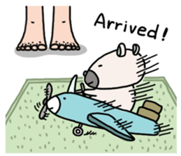 dodo and his nanny duck sticker #7989423