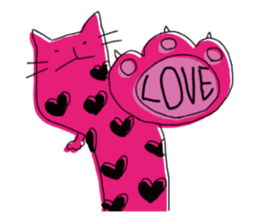 Kune kune cat sticker #7989632