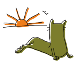 Kune kune cat sticker #7989636