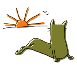 Kune kune cat sticker #7989636