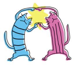 Kune kune cat sticker #7989640