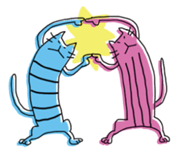 Kune kune cat sticker #7989640